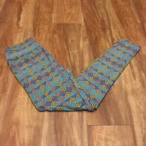 NWOT LuLaRoe Diamond Pattern Leggings Size OS